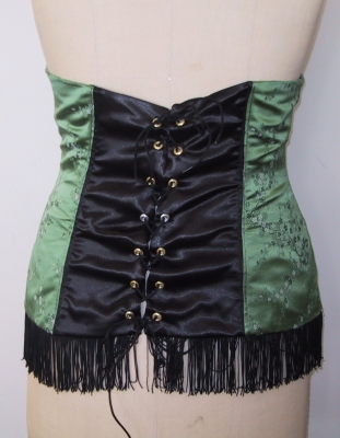 Asian Silk Merry Widow Bustier